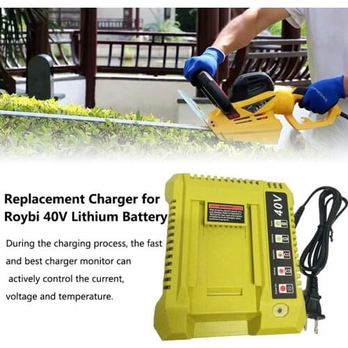 HOT-OP401 40V Lithium-Ion Battery Charger for Ryobi OP4050A OP4015 OP4026 OP4030 OP4040 OP4050 Battery US Plug