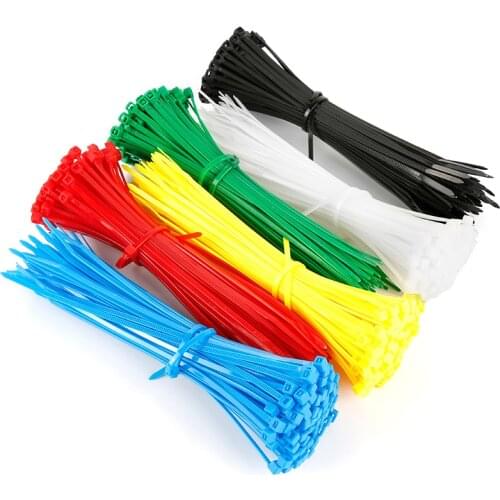100pcs Easy Mark 4*150mm Nylon Cable Ties Tag Labels Plastic Loop Ties Markers Tag Self-locking Zip Ties Cable Tie Organizer