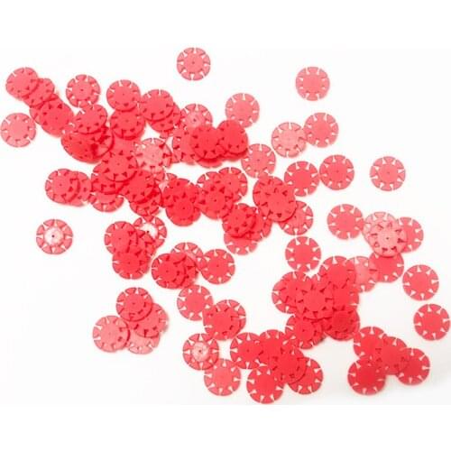 200pcs Root Canal File Counting Tablet Safety Memory Disc Dental Tool Disinfection Marking Circle Counting Silicone Ring 8 flap