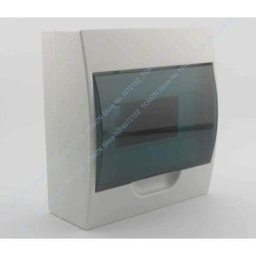 5 - 8 ways Plastic distribution box for circuit breaker indoor on the wall