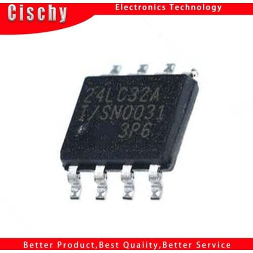 5pcs/lot 24LC32A-I/SN 24LC32AI/SN 24LC32AI 24LC32A SOP-8 In Stock