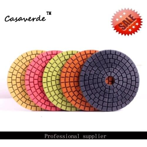 Free Shipping standard quality 3"(80mm) with 2.5mm flexible wet angle grinder polishing pads for granite and marble