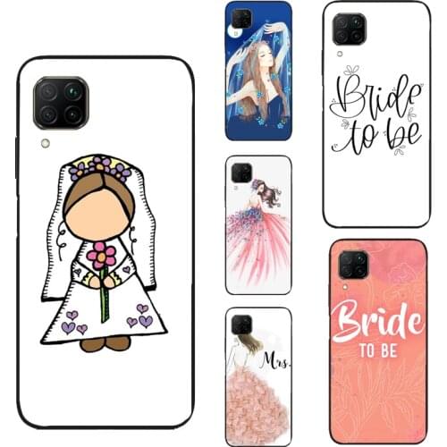 Wedding Bride Soon to Be For Huawei P30 Pro P40 P20 Lite P Smart 2019 Nova 5T Honor 10X Lite 10i 9S 8X 9X Case