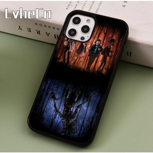 LvheCn Stranger Things Upside Down Phone Case Cover For iPhone 5 SE 2020 6s 7 8 Plus 11 12 Pro X XR XS Max Samsung S9 S10 coque