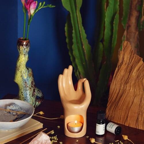 Elegant Garden Candle Holders Luxury Modern Ceramic Candle Holders Table Centerpiece Bougoire Decoratif Retro Candlestick BS50CH