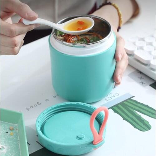 Leakproof Lunch Box Stainless Steel Thermal Insulation Food Containers for Soup & Porridge