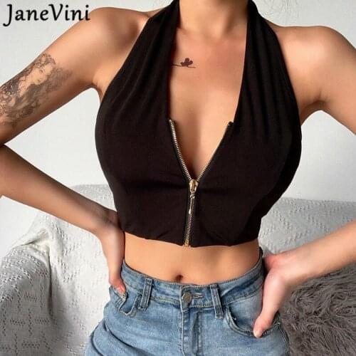 JaneVini Women's Cropped Tank Tops