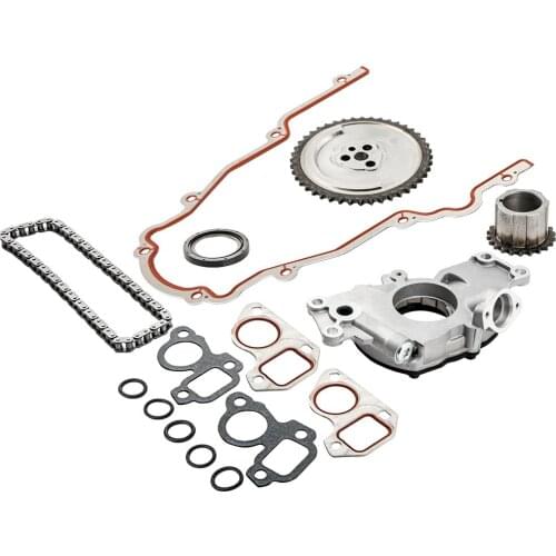 Timing Chain Kit Cover Gasket Oil Pump Fit For Cadillac For Buick For GMC 4.8 5.3 6.0 03-07