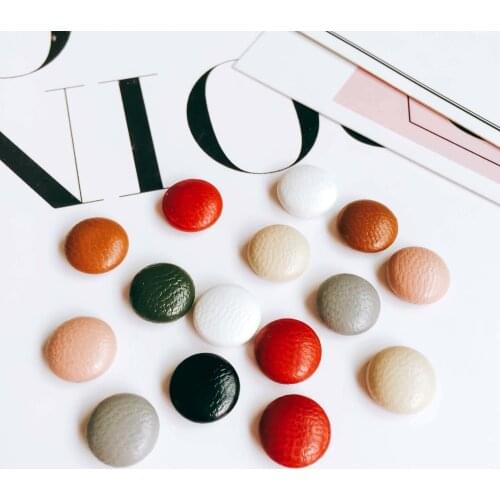Leather Hairpin Base Clip Eardrop Finding Cameo Button Supplies for Jewelry Making Earring Accessories Components 10mm 20pcs