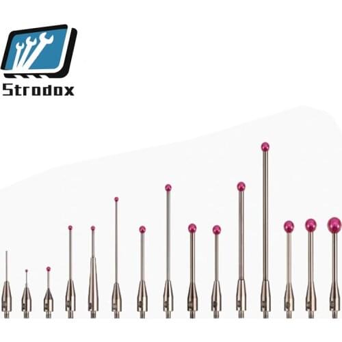 Ruby Head Probe Level Dial Indicator 1pc Length 10 20 mm CNC CMMC Thread M2 Measuring Tip Sonde Non-magnetic Gauge Pin Gage Ball