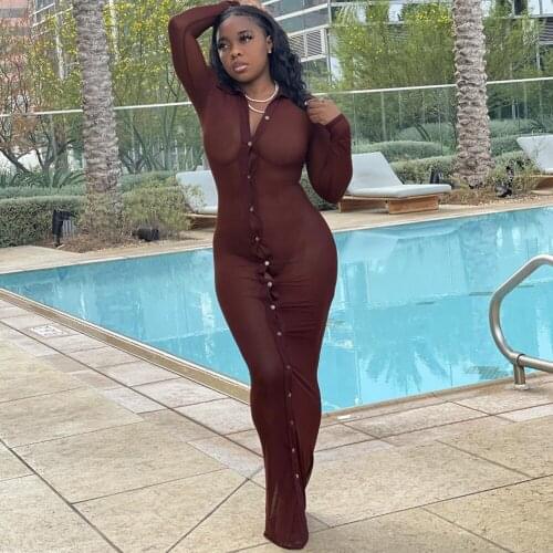 Summer Beach Maxi Dress 2021 Bikini Cover Up Print Bathing Suit Women Kimono Tunic Sexy Long Sleeve Swimwear Cover-Ups