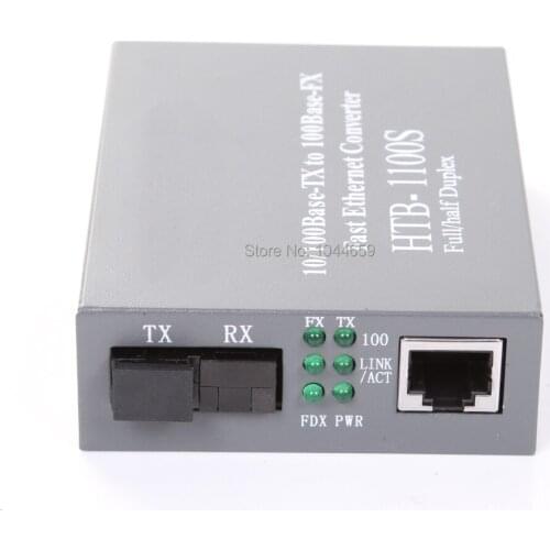 High quality 10/100Mbps ethernet to 100Mbps fiber optic converter SC 25KM/40KM single-fiber fiber optic transceivers 1Pair AB