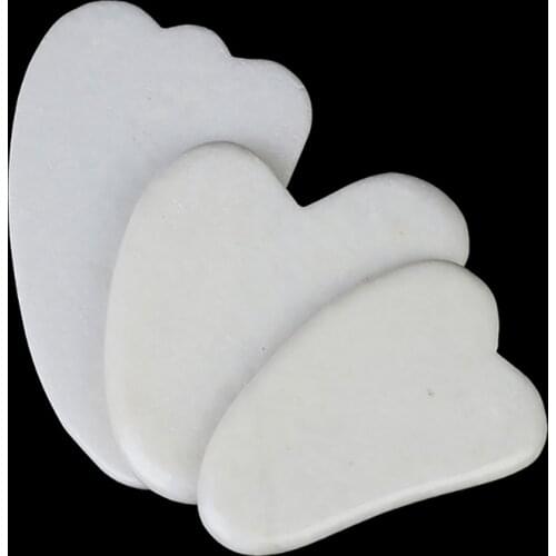 Beeswax/Natural Jade Roller Guasha Board Scraper White Quartz Face Roller Facial Massage Gua Sha Tool Stone Facial Massager Tool