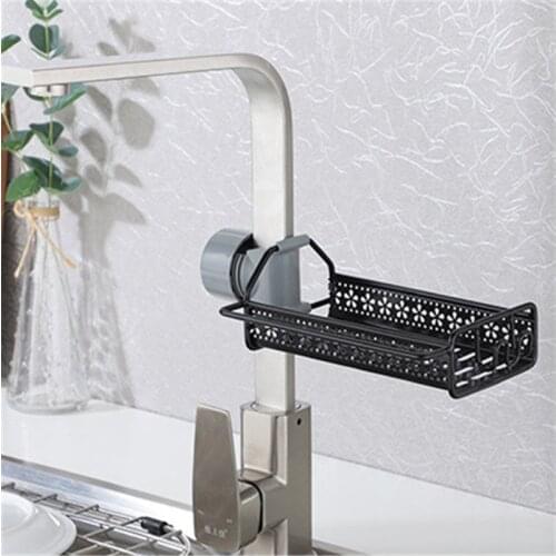 Bathroom Shelves Kitchen Organizer Rack Detachable Lifting Sink Drainer Basket Faucet Shower Shelf Storage Holder Accessories
