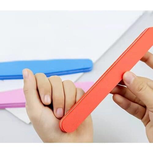 Professional Sandpaper Nail File Lime 100/180 Grit Double Side Sanding Buffer Block Set For Nails Art Gel Polish Manicure Tool