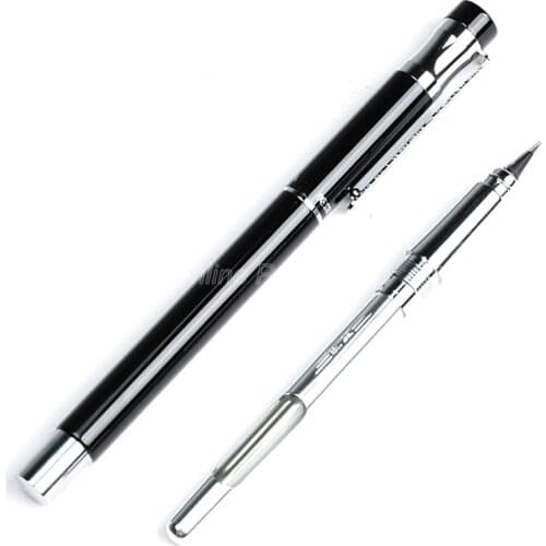 Hero Fine Quality 0.5mm Iridium Nib Steel Black Fountain Pen 360 Degree Inking Pens For Office Home School Supplies