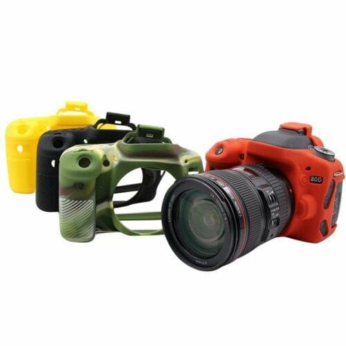 Silicone Rubber Skin case Camera Cover Protector Bag For Canon EOS 80d