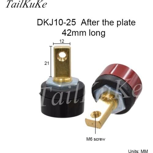 Rear-plate DKJ10-25 Fast Joint ARC ZX7-200 Veneer Inverter Welder 42mm Red and Black