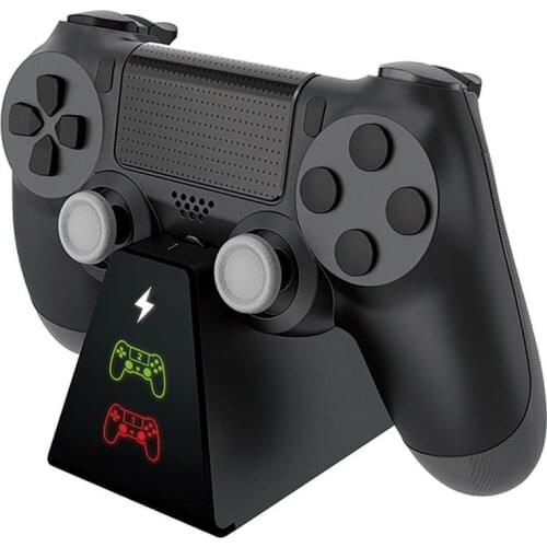 Universal Fast Charging PS4 Dock Dual Controllers Charger Charging Station Gamepad Stand Holder LED for PS4/Pro/Slim