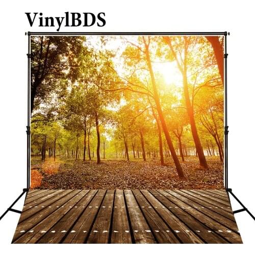 VinylBDS Spring Photography Backdrops Sunny Forest Background Wood Field Backdrop Large Size Photo For Photography Studio