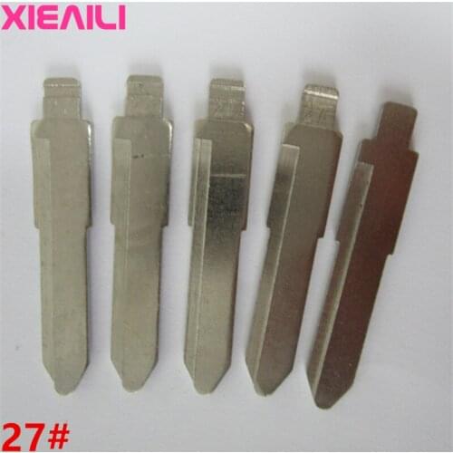 XIEAILI 20Pcs 27# Blank Remote Uncut Key Blade For Mazda M3/M5/M6 (Side Slot) S360