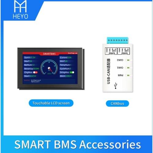 Smart bms lifepo4 4S 8S 16S 60a 100A to 500a with protection board bluetooth ntc uart 485 canbus for solar system storage e-bike