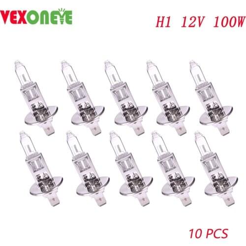 10pcs H1 12V 100w Auto Lighting System Halogen Car Head Light Fog