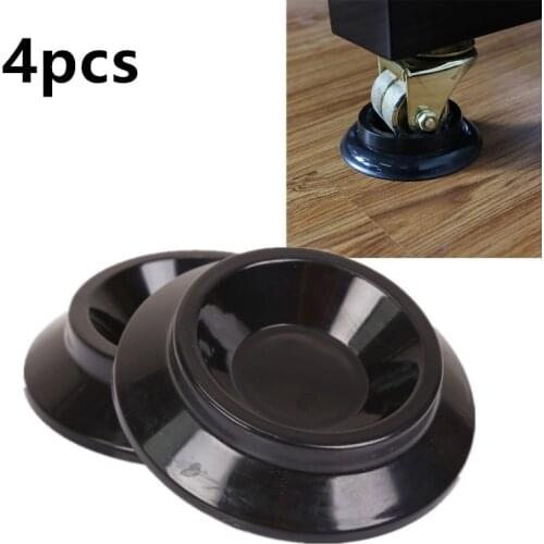 4Pcs Black Antiskid Vertical Piano Caster Cups Mats Musical Instrument Parts and Accessories