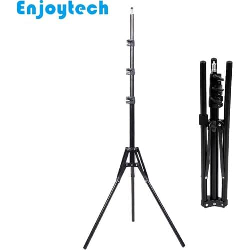 49cm-190cm Foldable Aluminum Stands Tripod with 1/4inch Screw for Camera LED Flash Lamp Photography Lighting Soft box
