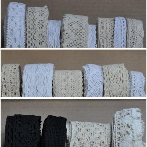 5 Yards(4.5m) /lot embroidered Cotton lace Sewing Accessories craft Handmade for clothing/bag/wedding/Decoration/Scrapbooking