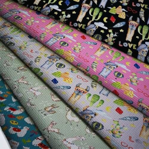 50cm*140cm Flower Printed Printed Bullet Texture Liverpool Fabric For clothing Stretch Knit Fabric For Hair Band L19244