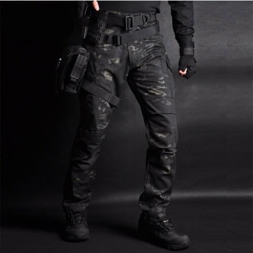 Tactical Cargo Pants Men Joggers Combat SWAT Army Military Pants Cotton Camo Pockets Stretch Flexible Casual Sweatpants 4XL