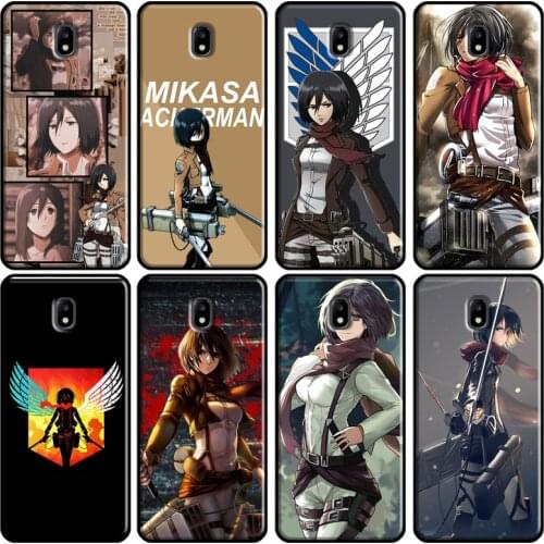 Attack On Titan Mikasa Ackerman Cover For Samsung Galaxy J1 J3 J4 J5 J6 J7 2016 2017 A3 A5 A6 A8 A9 J2 Core J8 2018 Cover