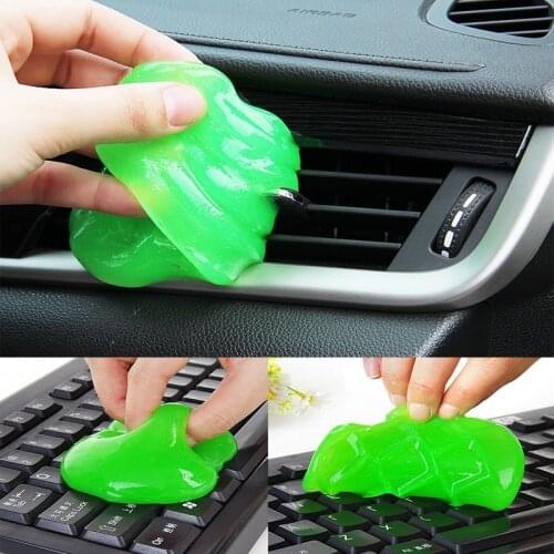 Car Cleaning Soft Plastic Car Air Conditioning Outlet Dusting Mud Paint Cleaner Keyboards All Car Glue Sticker Auto Crevice Dust