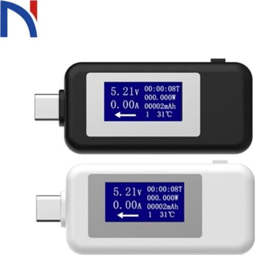 Type-c USB tester DC Digital voltmeter amperimetro voltagecurrent meter ammeter detector power bank charger indicator 2 Color