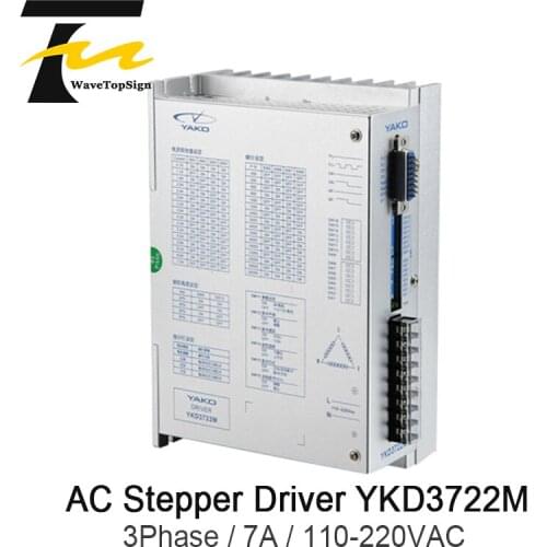 WaveTopSign 3 Phase Stepper Motor Driver YKD3722M Input Voltage 110-220VAC use For CNC Router Engraving Machine
