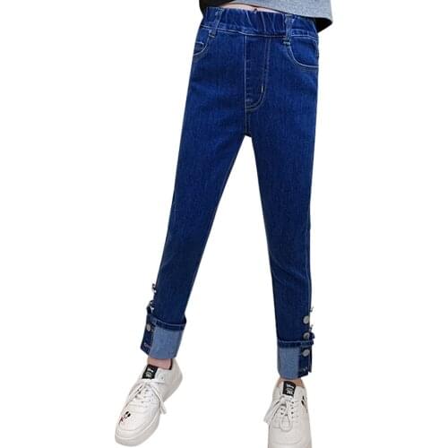 Jeans For Girls 2021 Girl Child Jeans Casual Style Kids Jeans Spring Autumn Childrens Clothing 6 8 10 12 14