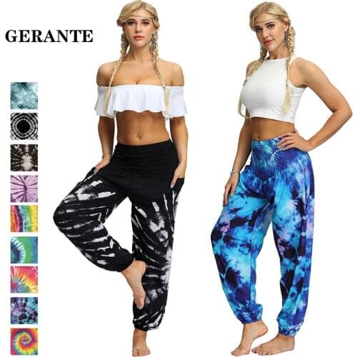 GERANTE Women's Trousers Harem Pants