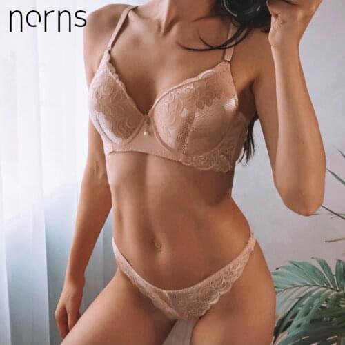 Norns Sexy Bra Set Women Push Up Lace Underwear Panties Bra Panty Set Sexy Thongs Women Bra Set Lace Underwear Set Free Shipping