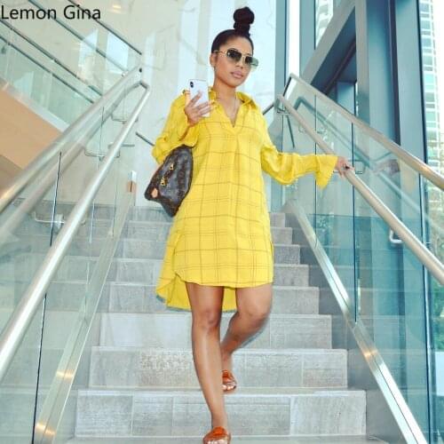 Модные платья в клетку Lemon Gina China At AliExpress