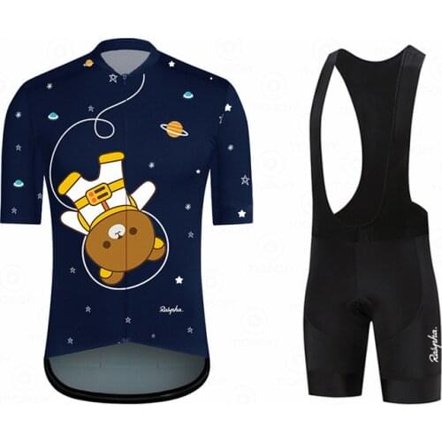 Summer High Quality cute cartoon Men Ms Couples Cycling Jersey Clothing Short Sleeve Breathable Quick Dry Cycle Jersey Clothes