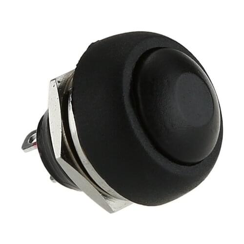 Mini Round 12V Momentary Push Button Horn OFF/ON Doorbell Switch SPST
