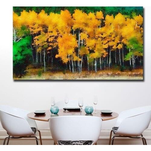 Fashion Wall Art Canvas Autumn-Trees Poster Print Hot Anime Wall Art Painting Art Pictures For Living Room Home Decor Unframed