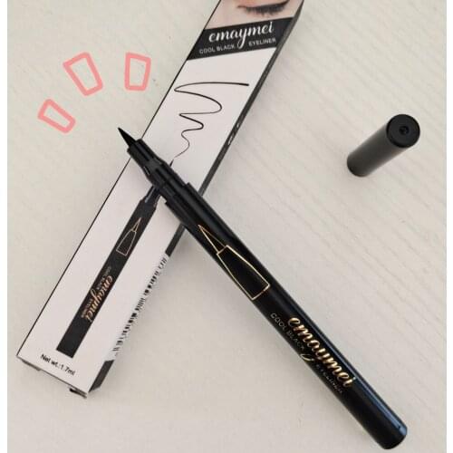 Drainage New Natural Waterproof Non-smudge Eyeliner Quick-drying Novice Black Easy-to-use Eyeliner The Same Price