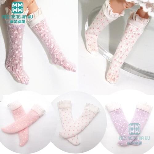 2019 NEW Blyth accessories fashion lace stockings pink, purple, white for Blyth Azone 1/6 doll