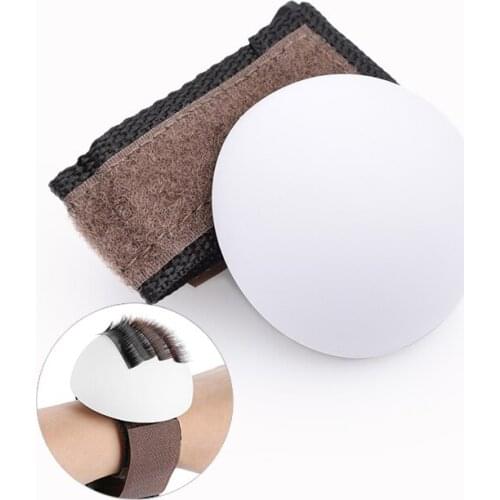 New 3D Makeup Fake Eyelash Tray Strip Stand Individual Eyelash Extensions Hand Plate Eye Lashes Grafting Stand Palette