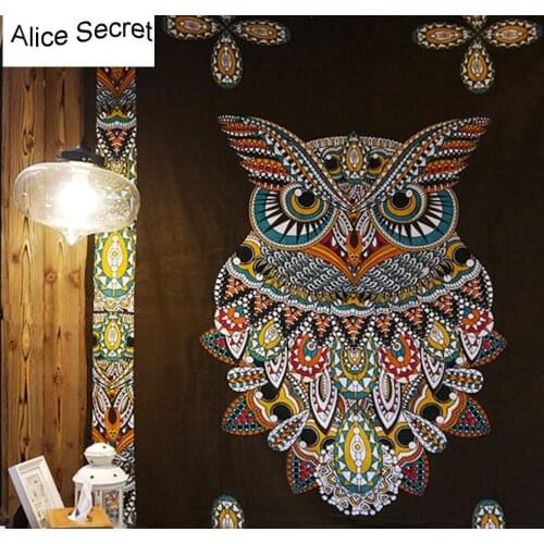 Hot Wall hanging Owl Design Decorative Tapestry Summer beach towel big table cloth bed sheet Woven Decorative blanket