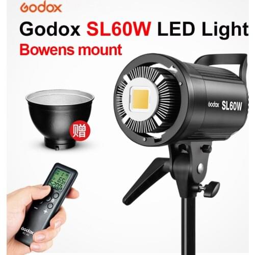 Godox LED Video Light SL60W 5600K Video Light Continuous Light Bowens Mount for Studio Video Recording
