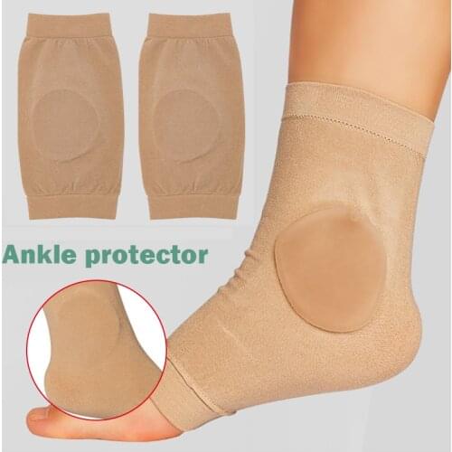 High Quality 1 pair of Ankle Bone Protection Socks Malleolar Sleeves with Gel Pads for Boots/Skates/Splints/Braces