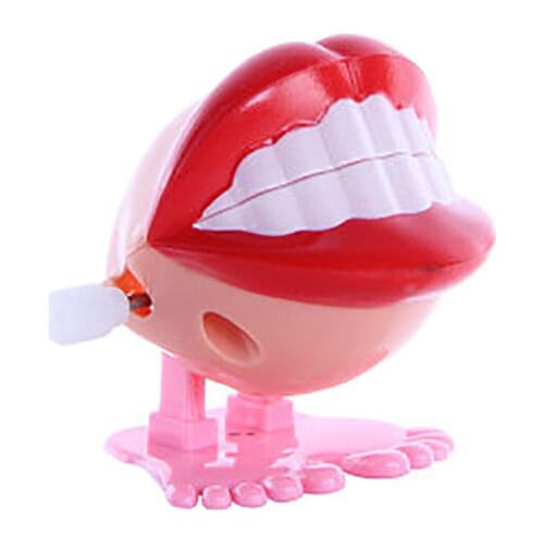 Wind-up Red Lips Mouth Toys for Kids Party Favors Childrens Birthdays Gift, Chattering Wind Up Teeth Kids Toy Decoration